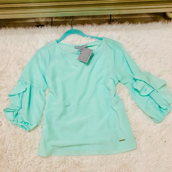 Marc New York Tiffany blue blouse - Picture 1 of 3